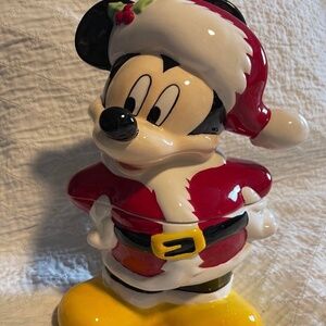 Handpainted Disney Authentic Santa Cookie Jar - Brand New